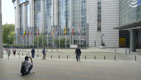Komplex-Des-Europäischen-Parlaments-In-Brüssel