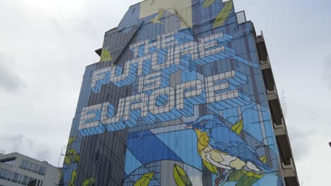 Die-Zukunft-Ist-Europa-Wandbild-In-Brüssel