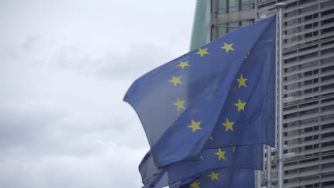 EU-Flaggen-Von-Hq-Commission-Der-Europäischen-Kommission