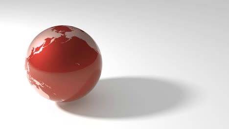 Red-Earth-Marble-Spinning-Loop