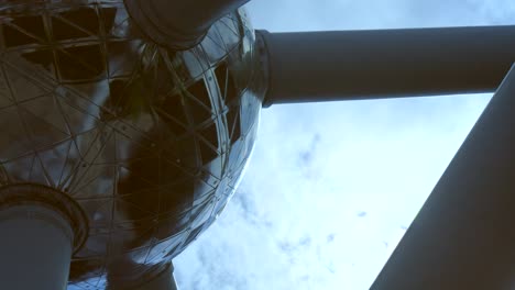 Close-Up-of-Atomium-Monument-Sphere-
