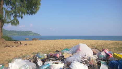 Plastic-Trash-in-Idyllic-Beach-Scene