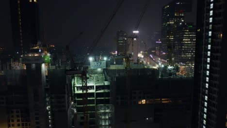 Städtische-Baustelle-Bei-Nacht