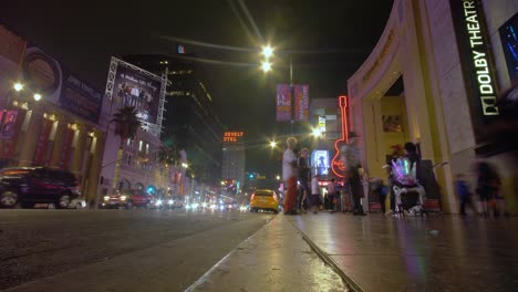 Dolby-Theatre-down-Hollywood-Boulevard-at-Night