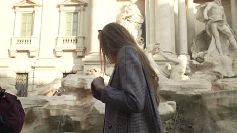 Smiling-In-Front-Of-Trevi-Fountain