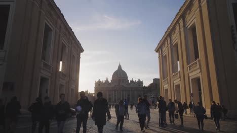 Tourists-At-St-Peters-Basilica-Square