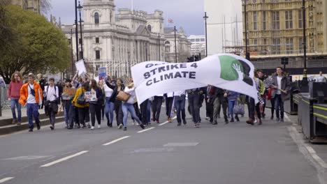 Protesting-Down-Westminster-Bridge