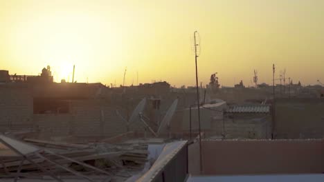 Marokkanische-Dächer-Bei-Sonnenuntergang