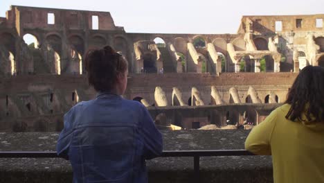 People-Looking-At-the-Colosseum