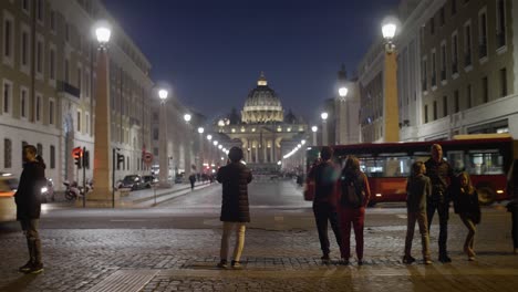 Via-Della-Concillazione-At-Night