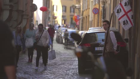 Walking-Down-A-Cobbled-Street