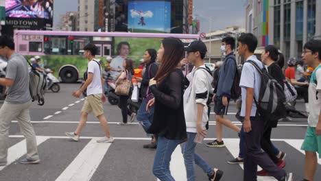 Fußgänger-überqueren-Straßen-Taiwan