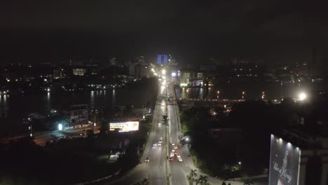 Caminos-de-la-ciudad-en-la-noche-Nigeria-Drone-03