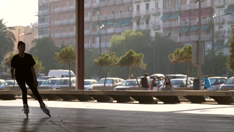 Woman-Roller-Skating