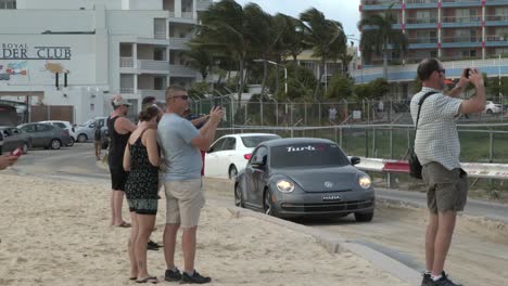 Tourists-on-Beach-Near-SXM-Airport