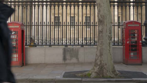 Phone-Box-And-Railings-Outside-The-British-Museum-London