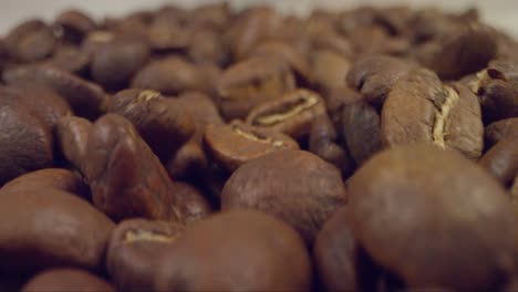 Close-Up-of-Falling-Coffee-Beans