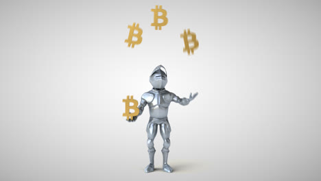 Lustiger-Ritter-Mit-Bitcoin-Animation