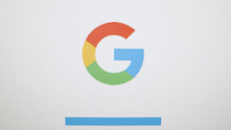 Tracking-Zum-Google-Logo-Auf-Dem-Bildschirm