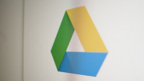 Close-Up-Pan-Google-Drive-Icon-on-Screen