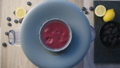 Overhead-Blended-Berry-Smoothie-Im-Mixer