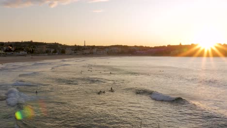 Surfers-on-Bondi-Beach-at-Dawn-