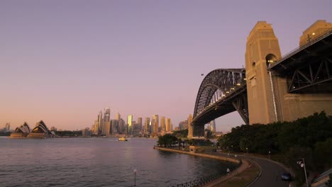 Sydney-Bridge-Harbour-Als-Licht-Ausgeht
