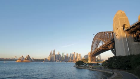 Morgensonne-Auf-Der-Sydney-Harbour-Bridge