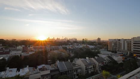 Blick-Auf-Das-Stadtbild-Von-Bondi-Bei-Sonnenuntergang