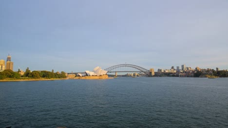 Weiter-Blick-Auf-Den-Ruhigen-Hafen-Von-Sydney