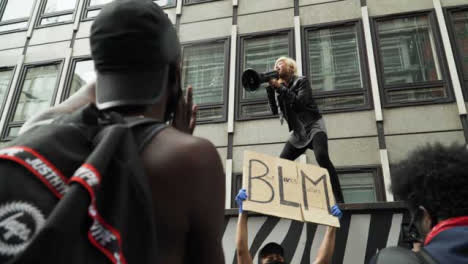 London-Black-Lives-Matter-Protesters-Cheer-Inspiring-Activist