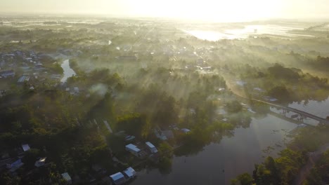 Campo-Drone-Aéreo-Temprano-En-La-Mañana