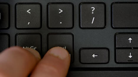 Top-View-Finger-Pushing-Alt-Gr-and-Ctrl-Keyboard-Buttons