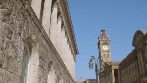 Panning-Shot-of-the-Town-Hall-In-Birmingham-England