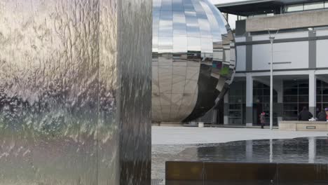 Lowering-Shot-of-Bristol-Planetarium-In-Bristol-England