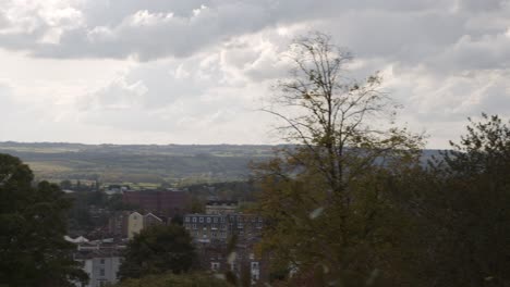 Panning-Shot-Revealing-Bristol-Landscape-In-England