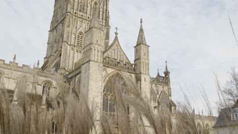 Kippschuss-Mit-Blick-Auf-Die-Kathedrale-Von-Gloucester