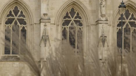Totaler-Schuss-Durch-Gras-Mit-Blick-Auf-Die-Kathedrale-Von-Gloucester