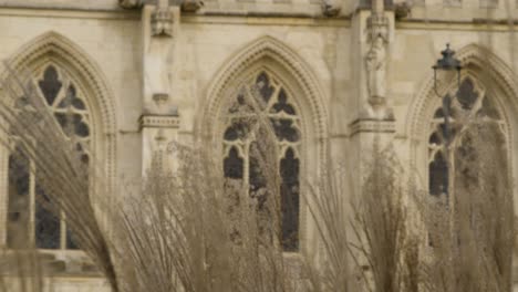 Ziehen-Sie-Den-Fokus-Durch-Das-Gras-Mit-Blick-Auf-Die-Kathedrale-Von-Gloucester