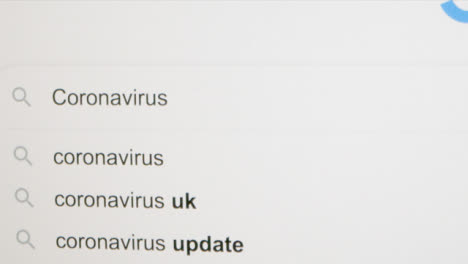 Coronavirus-In-Die-Google-Suchleiste-Eingeben