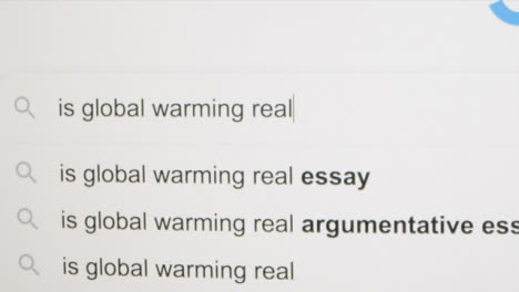 Escribir-Es-Calentamiento-Global-Real-En-La-Barra-De-Búsqueda-De-Google