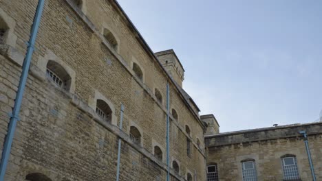 Low-Angle-Wide-Shot-Looking-Up-at-Oxford-Prison-