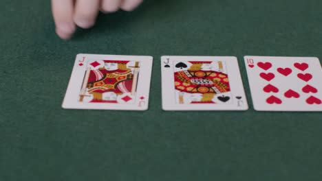 Tracking-Shot-Along-Poker-Community-Cards-During-Turn