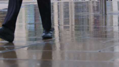 Long-Shot-of-Rain-Falling-On-Pavement-In-City-Centre
