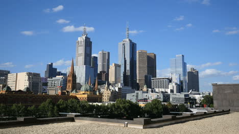 Skyline-Von-Melbourne-Australien-Vom-Hotel-Aus-Gesehen