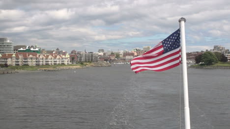 British-Columbia-Victoria-Harbor-US-flag-in-breeze
