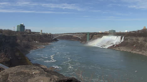 Canada-Niagara-Falls-bridge-and-American-Falls