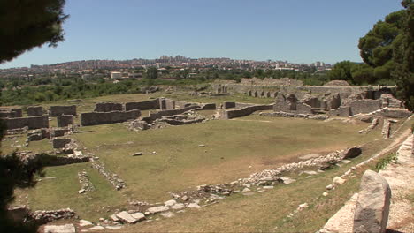 Croatia-Salona-pans-Roman-forum-ruins
