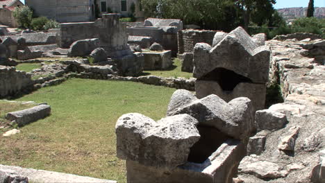 Kroatien-Salona-Ruinen-Des-Alten-Friedhofs
