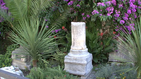Split-Croatia-column-in-a-garden
